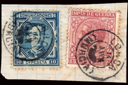 Murcia - Edi O 175+188 - Fragmento Mat Fech. Tp. II "Lorca" - Used Stamps