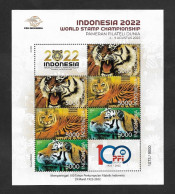SE)2022 INDONESIA, WORLD PHILATELIC EXHIBITION, WORLD STAMP CHAMPIONSHIP 2022, SS, MNH - Indonésie