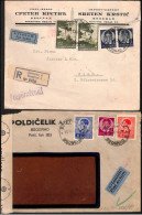 1938/40 DEFINITIVE AS AIRMAIL STAMPS, 2 × 4 D On Airmail Letter To Vienna And Mixed Three-color Franking  From 193 - Briefe U. Dokumente