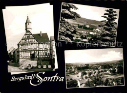 72789143 Sontra Panorama Rathaus  Sontra - Sontra