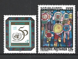 Timbres Nations-Unies Vienne Neuf ** N 198 / 199 - Unused Stamps