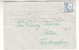 Suède - Lettre De 1956 - Oblit Malmö - - Lettres & Documents