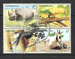 Timbres Nations-Unies Vienne Oblitéré N 200 / 203 - Gebruikt