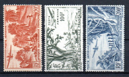 Col41 Colonies AEF Afrique équatoriale PA  N° 50 à 52 Neuf XX MNH  Cote 26,00 € - Unused Stamps