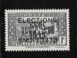 ANDORRE 1933 DALLAY 24A NEUF** TB COTE 900e ! - Unused Stamps