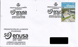 SPAIN. POSTMAK. 50th ANNIVERSAY ENUSA. NATIONAL URANIUM COMPANY. JUZBADO (SALAMANCA). 2022 - FDC