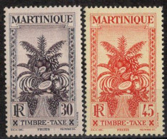 Martinique Timbres-Taxe N°16** à 17** Neufs Sans Charnières TB  Cote : 5€00 - Strafport