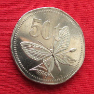 Papua New Guinea 50 Toea 2001 Butterfly Papuasia Nova Guine Nuova Papouasie Nouvelle Guinee UNC ºº - Papuasia Nuova Guinea