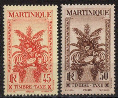 Martinique Timbres-Taxe N°17** à 18** Neufs Sans Charnières TB  Cote : 5€00 - Portomarken