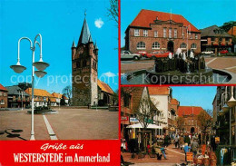72787319 Westerstede Kirche Rathaus Brunnen Fussgaengerzone Westerstede - Westerstede