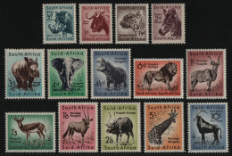 Südafrika 1954 - Mi-Nr. 239-252 * - MH - Wildtiere / Wild Animals - Unused Stamps