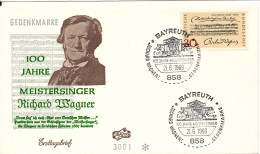 Germany FDC 21-6-1968 Meistersinger Richard Wagner With Very Nice Cachet - 1961-1970