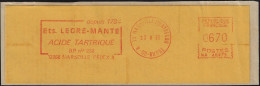 France 1995. EMA  Acide Tartrique, Depuis 1784. Principal Acide Du Vin (provenant Du Raisin) Sous Sa Forme Naturelle - Vins & Alcools