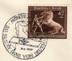 Dressur Pferderennen 1939 DR 699 Bfst  33€ Braune Band Von München Pferde Reichspost Horse Stamps Of Old Germany 3.Reich - Hippisme
