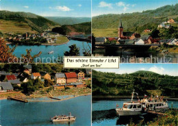 72786672 Einruhr Dorf Am See Panorama Fahrgastschiff Bootsanlegestelle Einruhr - Simmerath