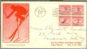 USA FDC 25-1-1932 - Inverno1932: Lake Placid