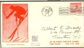 USA FDC 25-1-1932 - Hiver 1932: Lake Placid