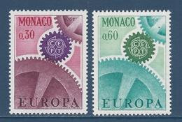 Monaco - YT N° 729 Et 730 ** - Neuf Sans Charnière - 1967 - Nuevos