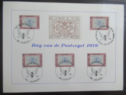 1929 'Dag Van De Postzegel' Met Alle Eerstedagafstempelingen - Commemorative Documents