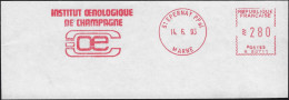 France 1995. EMA  D'Épernay. Institut œnologique De Champagne - Vinos Y Alcoholes