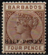 BARBADE 1892 * - Barbados (...-1966)