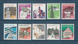 Suisse - YT N° 933 à 942 ** - Neuf Sans Charnière - 1973 - Unused Stamps