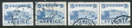 SWEDEN 1941-58 Definitive: Royal Palace 5 Kr.(4v) Used.  Michel 285A ,B,  Dl-Dr - Usati