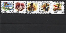 1982 ZAIRE 1105-09** Scoutisme, Série Complète - Unused Stamps