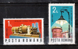 1984 - L Eclairage Electriquedes Rues,a Timisoara Mi 4114/4115  MNH - Ungebraucht