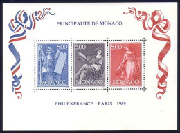 Monaco Arts B/F S/S MNH ** Neuf SC (A50-188) - Briefmarkenausstellungen