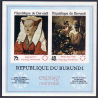 Burundi Montreal Expo 67 Imperforate Non Dentelé Van Eyck Rembrandt MNH ** Neuf SC (A50-101a) - Ete 1976: Montréal