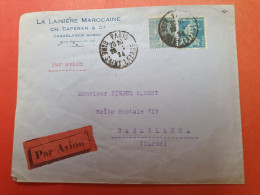 Enveloppe De Paris Pour Casablanca Par Avion En 1924  - Réf 3233 - 1921-1960: Periodo Moderno