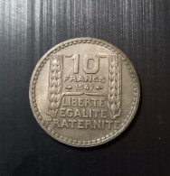 10 Francs Turin Cupronickel, Petite Tête 1947 - France 4e République - 10 Francs