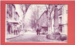 GANGES AVENUE DE JEU DE BALLON FONTAINE CARTE EN TRES BON ETAT - Ganges