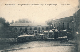 PONT A CELLES   VUE GENERALE DE L'ECOLE CATHOLIQUE ET DU PATRONAGE    2 SCANS - Pont-à-Celles