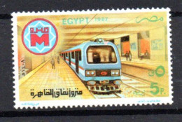 EGYPTE - 1987 - TRAINS - METRO - SUBWAY - UNDERGROUND - METRO DU CAIRE - CAIRO METRO - - Neufs