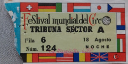 Ticket Circus Bilbao 1967 - Biglietti D'ingresso