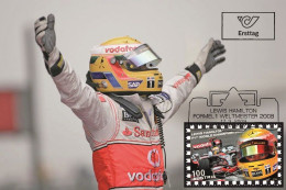 Austria 2009 - Formel 1 Legenden: Lewis Hamilton Carte Maximum - Maximumkaarten