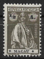 MACAU 1922 CERES 1/2A - 12x11.5 - M NG (NP#72-P06-L6) - Unused Stamps