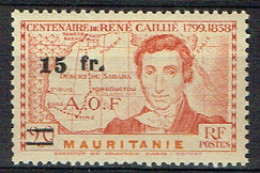 MAUR 12 - MAURITANIE N° 137 Neufs* René Caillé Explorateur Surchargé - Neufs