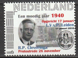 Nederland NVPH 2751 Persoonlijke Zegels Protestrede Cleveringa Oprichting LvVP Leiden 1940-2010 MNH Postfris - Persoonlijke Postzegels