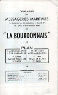 Marine : Plan Du Paquebot La Bourdonnais (Cie Messageries Maritimes) - Altri Disegni