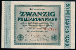 Pick118a  Ro115b  DEU-137g - 20  Milliard Mark 1923 ** UNC NEUF ** - 20 Miljard Mark