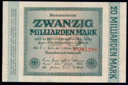 Pick118a  Ro115b  DEU-137g - 20  Milliard Mark 1923 ** UNC NEUF ** - 20 Mrd. Mark