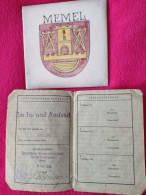 Memel Original Ausweiss Klaipeda Lietuva - Documents