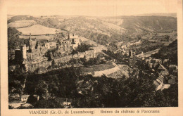 N°1549 V -cpa Vianden -ruines Du Château Et Panorama- - Vianden