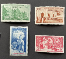 SOUDAN 1942 - NEUF**/MNH - LUXE - Série Complète POSTE AERIENNE PA 6 / 8 + 9 - Unused Stamps