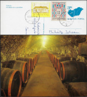 Hongrie 1997. Entier Postal, Cave De Tokaj (Tokay). Tonneaux De Vin - Wein & Alkohol