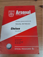 Programa Arsenal Chelsea Temporada 1966/67 - Deportes