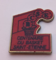 A346 Pin's Centenaire Du Basket Club ST SAINT ETIENNE BCSE Loire Signé Beraudy Achat Immédiat - Baloncesto